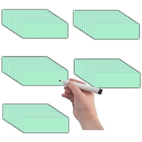 Etiquetas magnéticas para quadro branco, 1x3 polegadas, 60 unidades