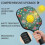 Σετ κουπιών Pickleball από fiberglass με λουλούδια και 2 μπάλες και τσάντα – Συμβατό με 4