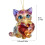 Valentine's Day cat dog rabbit acrylic keychain 4