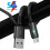 Cábla Braidithe Aistrithe Sonraí Muirearaithe Thapa 5A Micrea USB Cineál-C le haghaidh Android 2