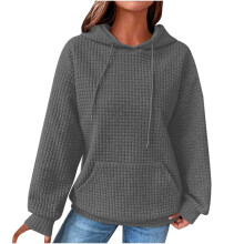 Sweat-shirts à capuche Admvng pour femmes, manches longues, col rond, unis, tailles S à 2XL