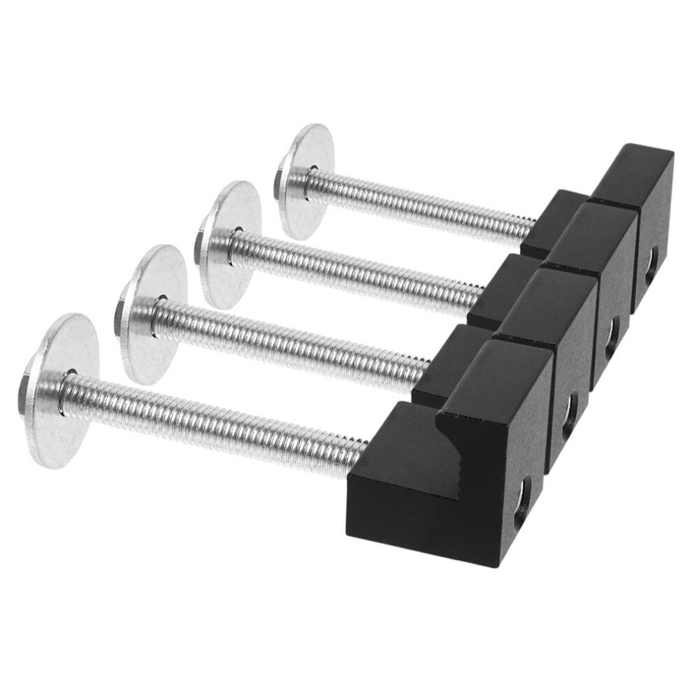 4Pcs Aluminum Alloy Truck Tool Box Clamps J Hooks Mounting Kit Pickup Truck Toolbox Tie Downs Metal Tool Box Accessories 9485826261483
