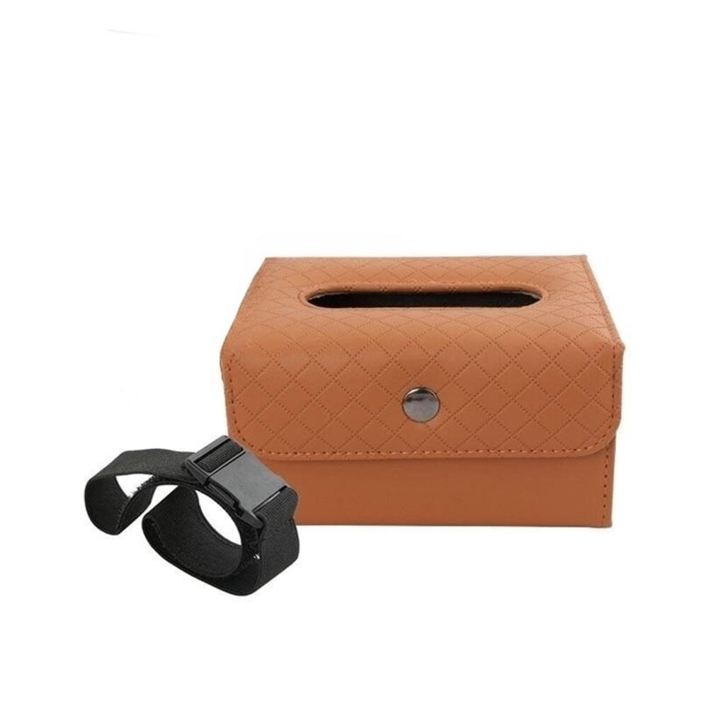 2Pcs Car Tissues/Napkin Case, Pu Leather Backseat Tissue Case Holder For Car, Vehicle, Car Tissue Holder 9485826261506