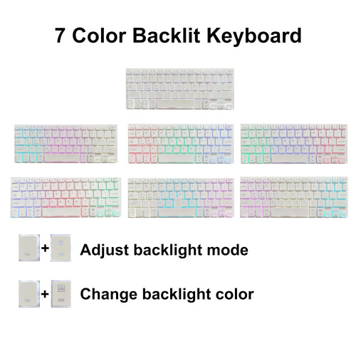 Capa com teclado compatível com Samsung Galaxy Tab S9FE de 10,9 polegadas, teclado sem fio retroiluminado destacável com touchpad 1