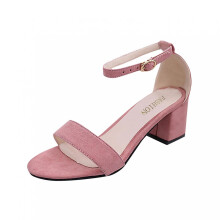 Chinelo feminino aberto na frente, sandália confortável, casual, ideal para praia, tamanho 36, rosa.