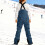 Women's insulated ski bib overalls waterproof windproof 5