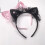3 τεμάχια παιδιά κορίτσια παιδιά χαριτωμένα αυτιά γάτας σχήμα γάζας πούλιες 3