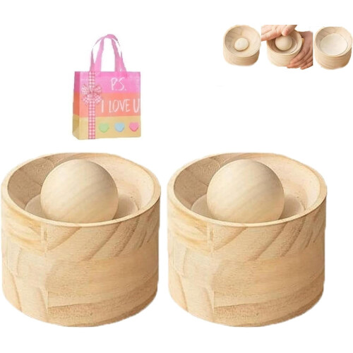 Bambus dumplingpresse med non-stick belægning, 2 stk.