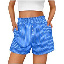 Zomeruitverkoop! Shorts voor dames, casual shorts voor dames, modieuze, schattige en comfortabele korte broeken met elastische tailleband voor de