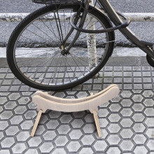 Stojan na parkovanie bicyklov a kolobežiek, sivý, 1 sada, elegantná parkovacia podpora