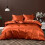 Punainen satiinipussilakanasetti, queen size 4