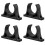 Paddelhållarklämmor för kajak, kanot, surfbräda, 4-pack 4