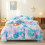 Blaues Batik-Plüsch-Bettwäscheset, 3-teilig, Queen-Size 1