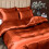 Punainen satiinipussilakanasetti, queen size 3
