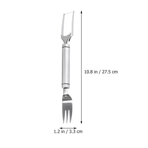Watermelon Slicer Fork 2-in-1 Metal Fruit Cutter 1