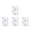 32Pcs Self Adhesive Acrylic Mirror Tiles for Wall Silver Decor 9