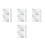 32Pcs Self Adhesive Acrylic Mirror Tiles for Wall Silver Decor 10