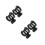 4Pcs Black Plastic Shock Mount Mic Holder Clamp for Studio Podcast 9