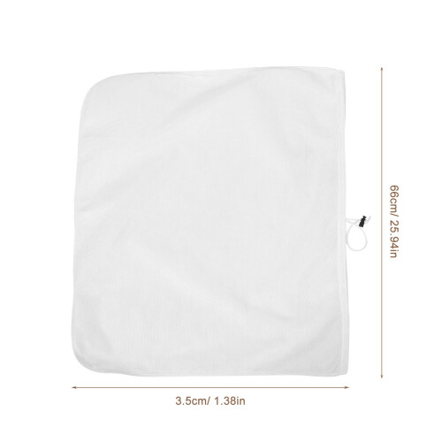 5 Pcs Brewing Strainer Bag Reusable Filter Small Travel White 2