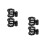 4Pcs Black Plastic Shock Mount Mic Holder Clamp for Studio Podcast 6
