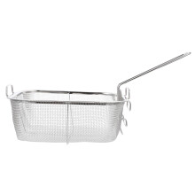 Stainless Steel Frying Basket with Heat Resistant Handle for Chips Vegetables and Meats