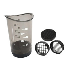 Stainless Steel Fruit and Vegetable Slicer with Detachable Sharp Blade, Compact Cup for Salad Prep