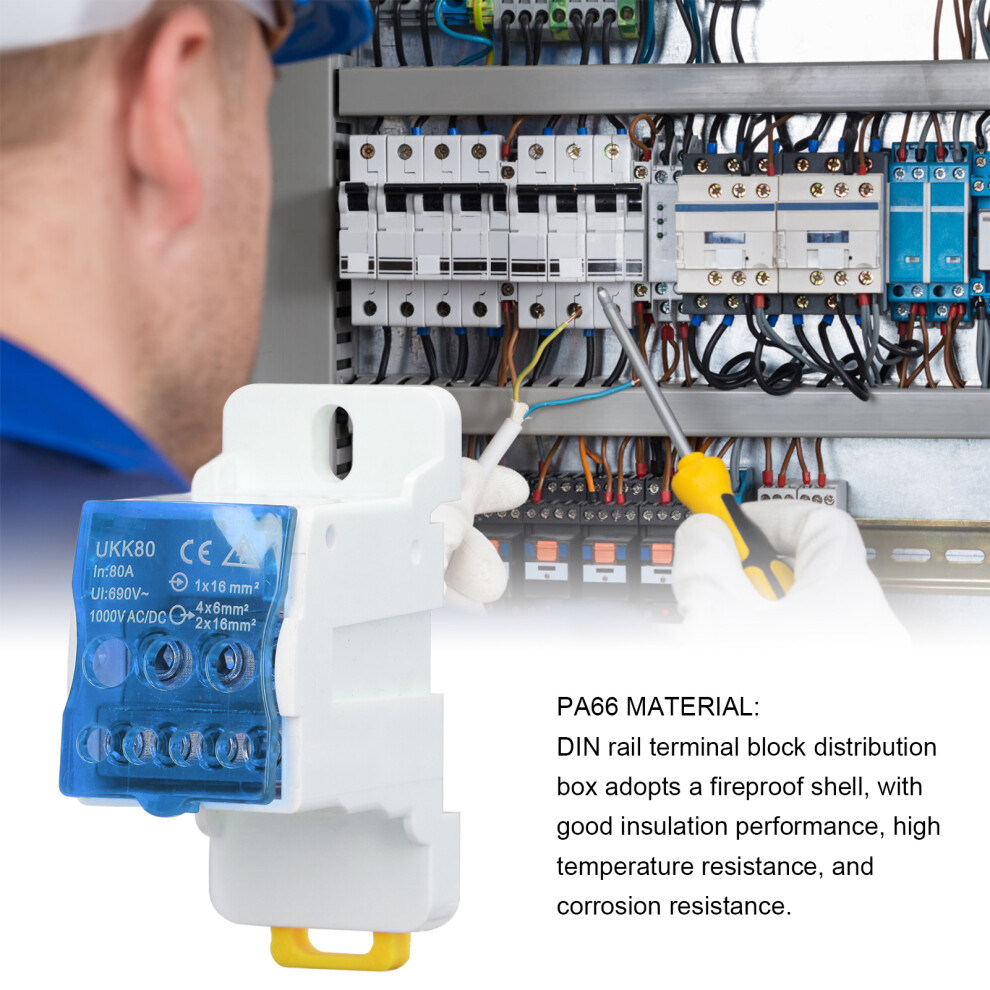 Brass Terminal Block Distribution Box 690V