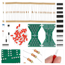 Tineasur Solder Project Kit Hourglass DIY Kit Green Plastic Adjustable Flow Rate for Teaching Accessories 1 Set