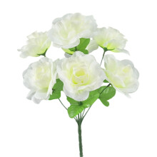 Buquê de rosas artificiais com 7 hastes para decoração de casa