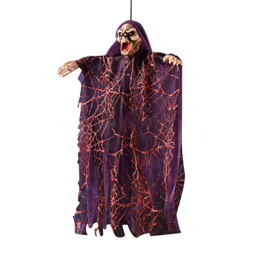 PRETXORVE Halloween Φωνητικός Έλεγχος Μάγισσας Κρεμαστό Φάντασμα που Εκπέμπει Φως 1