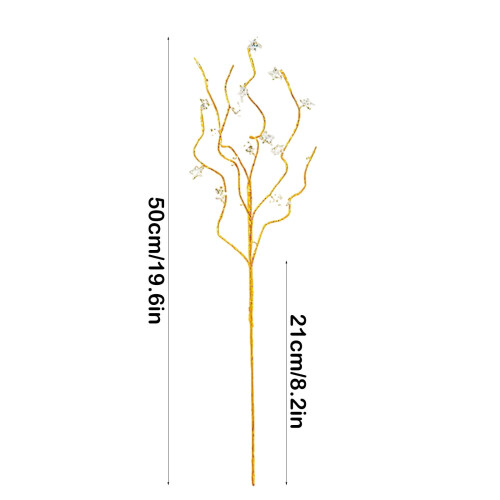 Crystal Pentagram Tree Topper Clear 19.7 in 2