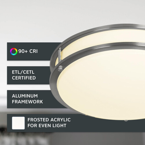 Ενσωματωμένη βάση LED 12 ιντσών με δυνατότητα επιλογής σε χρώμα βουρτσισμένου 2