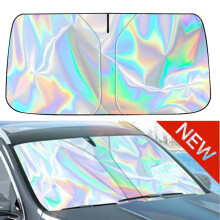 Pare-soleil de pare-brise de voiture - Pare-soleil pliable pour pare-brise avant, pare-soleil réflecteur universel compatible avec les voitures et