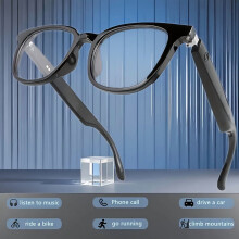 Lunettes intelligentes 2025 avec atténuation automatique, commande tactile, micro, audio haute résolution, sans fil, rechargeables – Appels mains