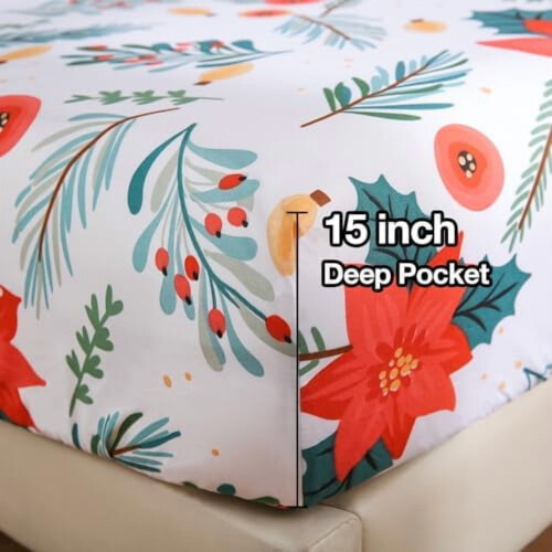 4-Piece Full Microfiber Sheet Set with Deep Pocket 2