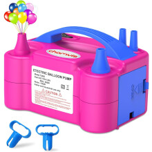 Pompe à ballons électrique, 110 V 600 W : gonfleur rapide et facile pour ballons.