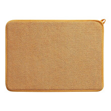 Tapis égouttoir à vaisselle absorbant en microfibre 20 x 15 pouces pour comptoir de cuisine – à rayures, compatible avec les comptoirs standards