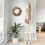 Boho Wooden Sunburst Mirror 12 Inch 3