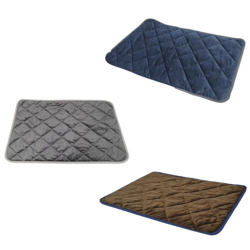 Seewan Self-Warming Medium Pet Bed with Anti-Skid Base, Gray 2