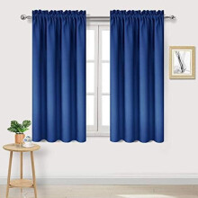 Blackout Curtains 42x63 in Set of 2 Polyester Thermal
