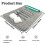 Dish Drying Mat Microfiber 20 x 15 Inch 3