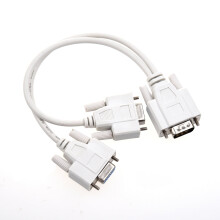 New Arrivals NEW 1 PC to 2 MONITORS SPLITTER CABLE FOR VGA VIDEO