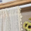 Boho sheer curtain valance beige 59 in x 18 in 4