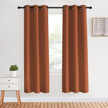 Blackout Curtain Panels Burnt Orange 34 x 70 inches 1 Pair