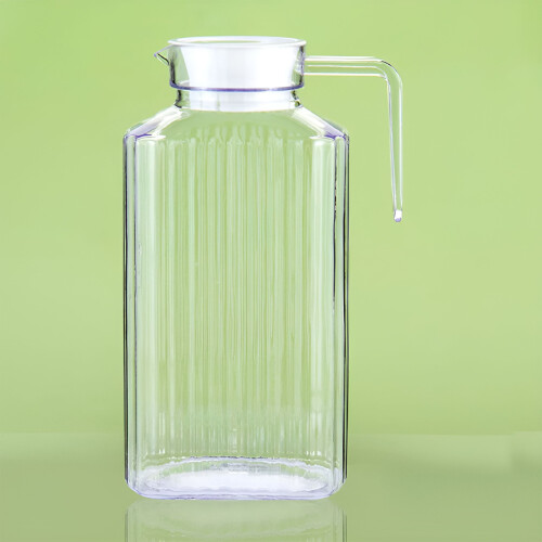 ACDANC Γυάλινη κανάτα με καπάκι 0,8L Ακρυλική κανάτα χυμού Κανάτα ποτών εστιατορίου 2