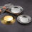 Silver Plates, Plastic for Dinner Plates, Electroplated Plate, Hammer Round Charger for Table Setting, Wedding Decor (Silver) 6