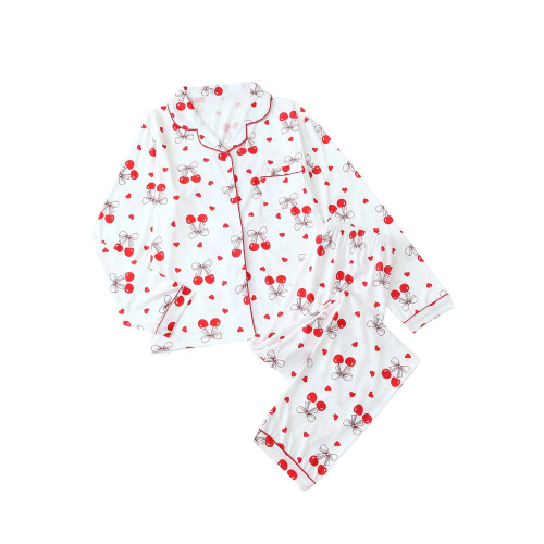 (XL, White) Γυναικείο σετ πιτζάμας για χαλάρωση.