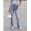 (L, Light Blue) Pantalones vaqueros de las estaciones. 6