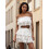 (S, White) Γυναικεία καλοκαιρινά ρούχα, φούστα Streetwear 6