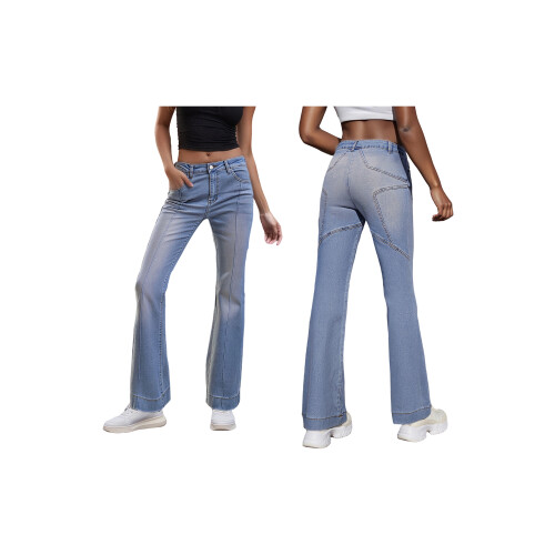 (L, Light Blue) Pantalones vaqueros de las estaciones. 1